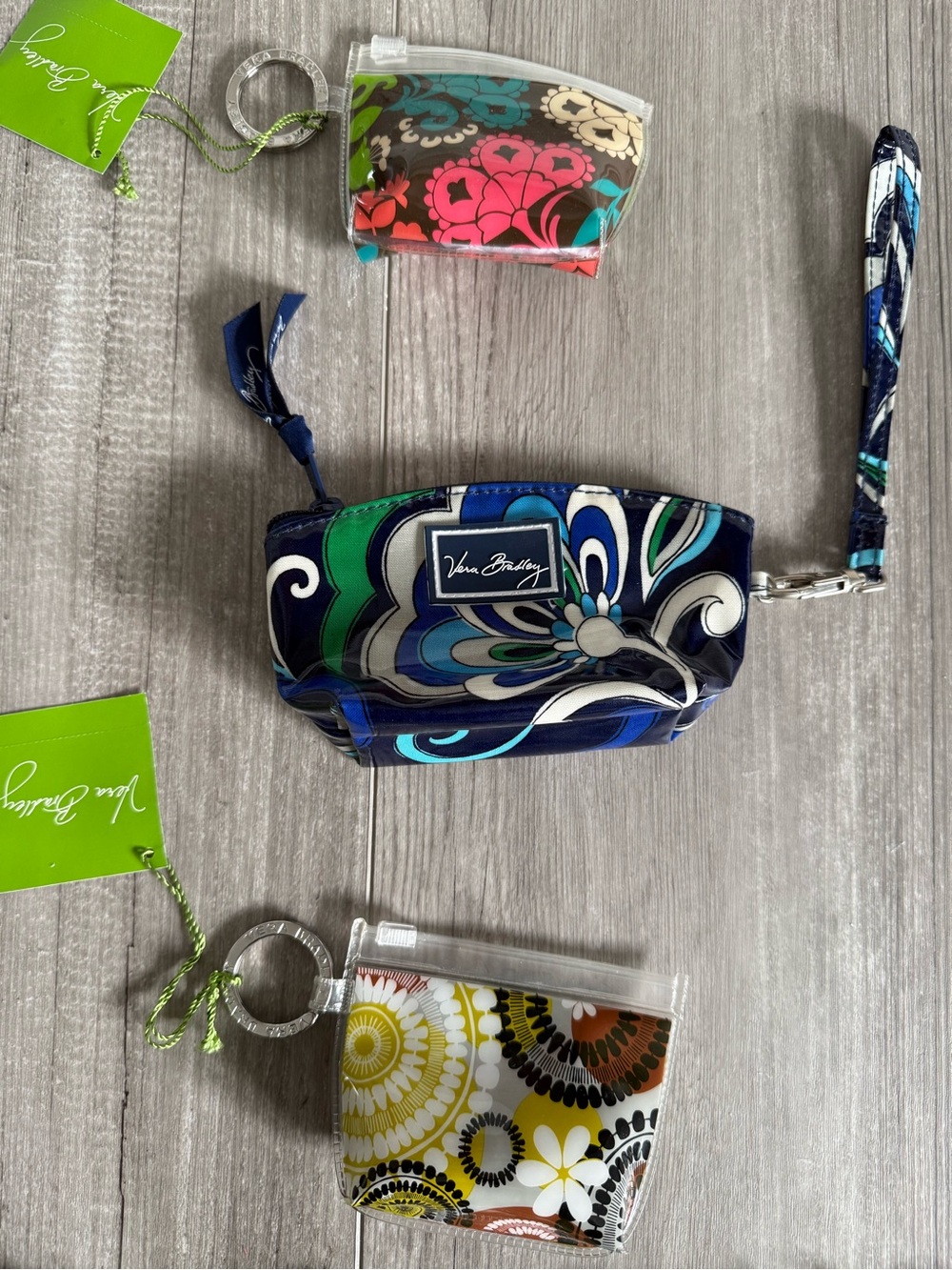 Vera Bradley’s Small Keychain/Mini wristlet Set NWT